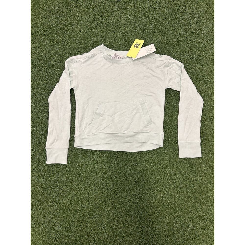 All in Motion Girl's Size Small Cozy Soft Crewneck Sweatshirt Light Mint